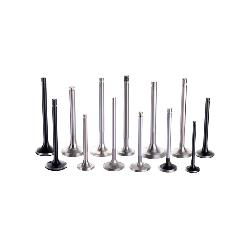 Engine valves standing in a row