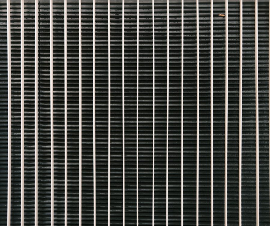 A truck radiator core